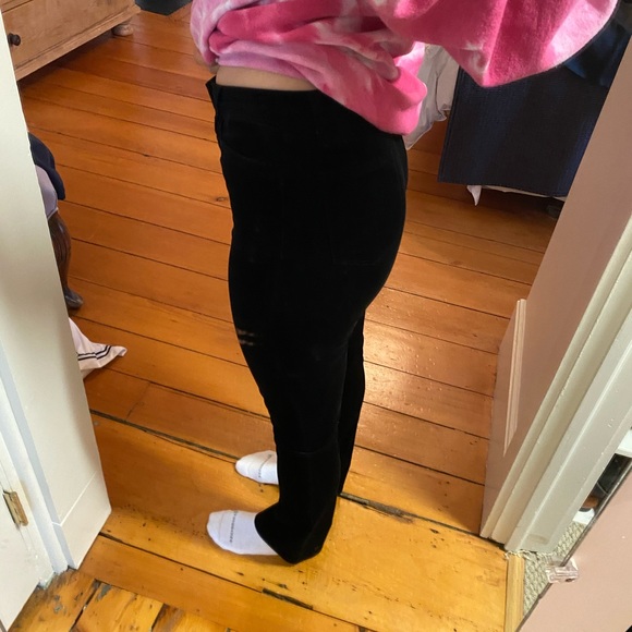 J BRAND Black Velvet Pants - Picture 3 of 6